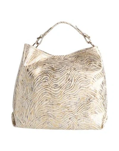 Laura Di Maggio Woman Handbag Gold Size - Leather