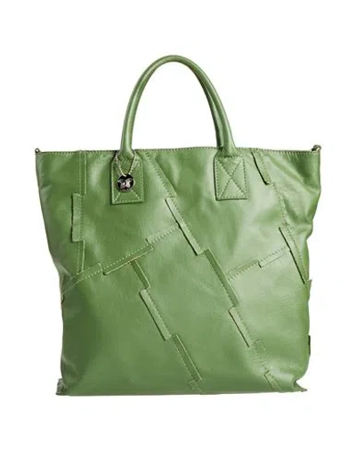 Laura Di Maggio Woman Handbag Green Size - Leather