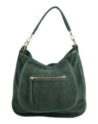 Laura Di Maggio Woman Handbag Green Size - Leather