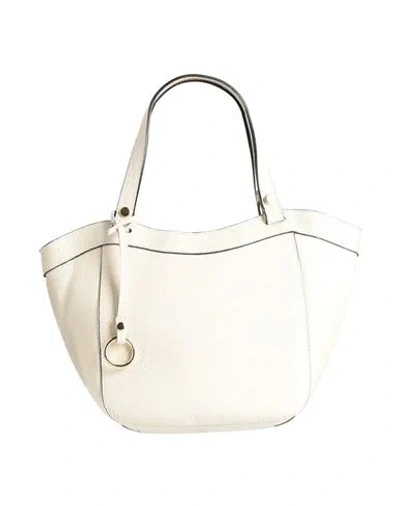 Laura Di Maggio Woman Handbag Ivory Size - Leather In White