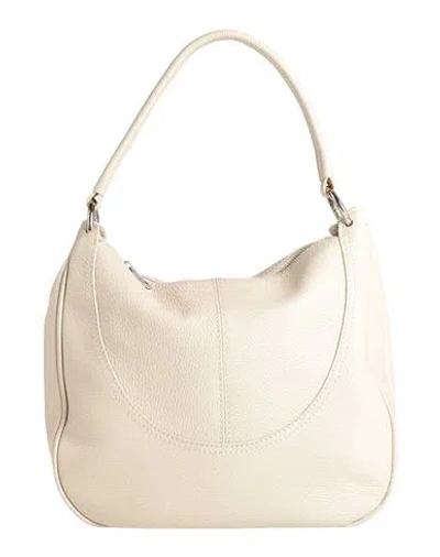 Laura Di Maggio Woman Handbag Ivory Size - Leather In White