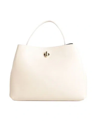Laura Di Maggio Woman Handbag Ivory Size - Leather In White