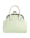 Laura Di Maggio Woman Handbag Light Green Size - Leather