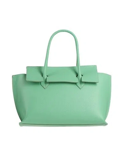 Laura Di Maggio Woman Handbag Light Green Size - Leather
