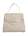 Laura Di Maggio Woman Handbag Light Grey Size - Leather In Grey