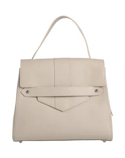 Laura Di Maggio Woman Handbag Light Grey Size - Leather