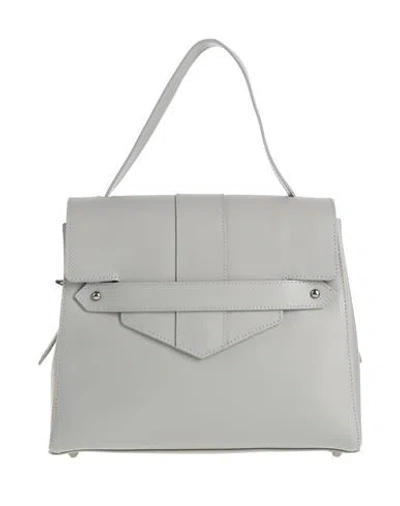 Laura Di Maggio Woman Handbag Light Grey Size - Leather