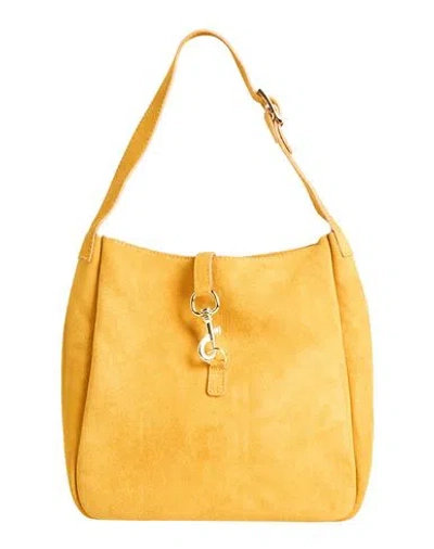 Laura Di Maggio Woman Handbag Marigold Size - Leather In Yellow