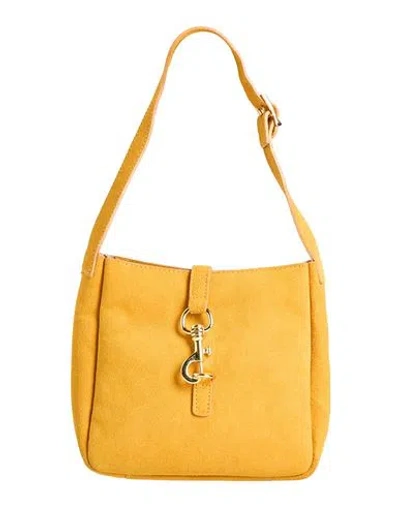 Laura Di Maggio Woman Handbag Marigold Size - Leather In Yellow