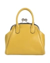 Laura Di Maggio Woman Handbag Mustard Size - Leather In Yellow