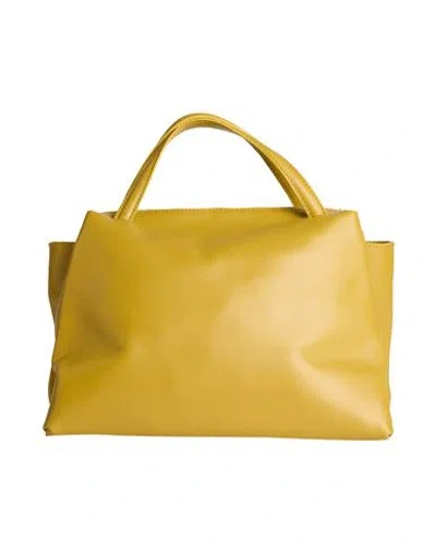 Laura Di Maggio Woman Handbag Mustard Size - Leather In Yellow