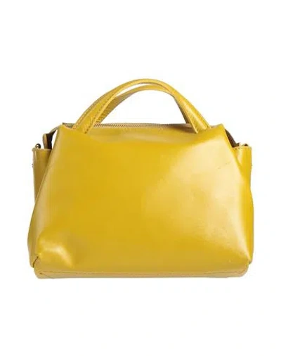 Laura Di Maggio Woman Handbag Mustard Size - Leather In Yellow