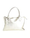 Laura Di Maggio Woman Handbag Platinum Size - Leather In Gray