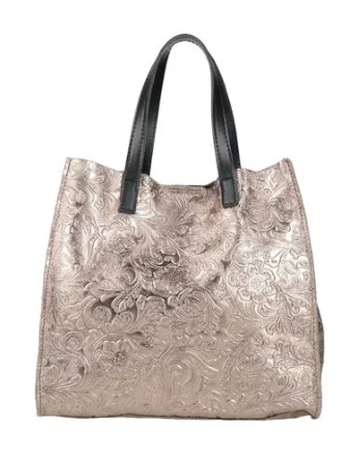 Laura Di Maggio Woman Handbag Platinum Size - Leather In Grey