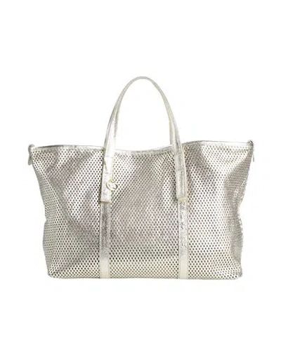 Laura Di Maggio Woman Handbag Platinum Size - Leather In Gray