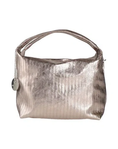 Laura Di Maggio Woman Handbag Platinum Size - Leather In Neutral
