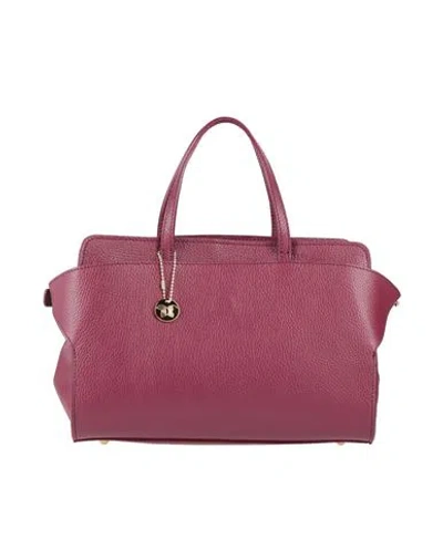 Laura Di Maggio Woman Handbag Plum Size - Leather In Purple