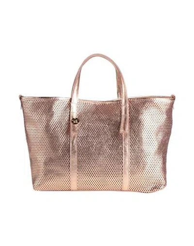 Laura Di Maggio Woman Handbag Rose Gold Size - Leather