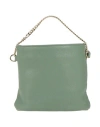 Laura Di Maggio Woman Handbag Sage Green Size - Leather