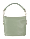 Laura Di Maggio Woman Handbag Sage Green Size - Leather