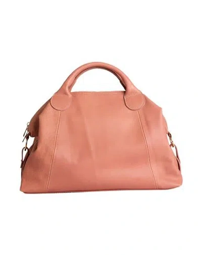 Laura Di Maggio Woman Handbag Salmon Pink Size - Leather