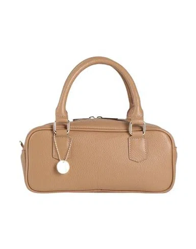 Laura Di Maggio Woman Handbag Sand Size - Leather In Brown