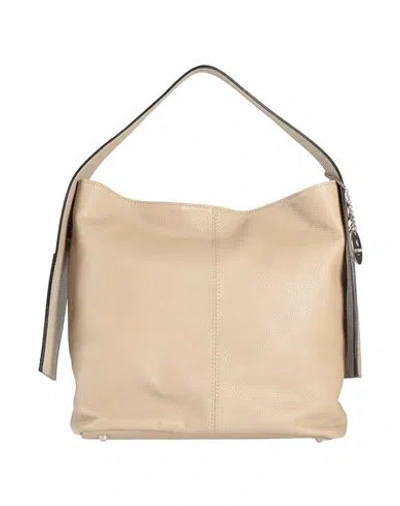 Laura Di Maggio Woman Handbag Sand Size - Leather In Neutral