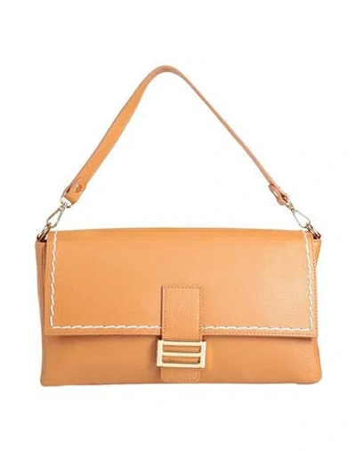 Laura Di Maggio Woman Handbag Tan Size - Leather In Brown