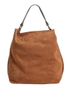 Laura Di Maggio Woman Handbag Tan Size - Leather In Brown
