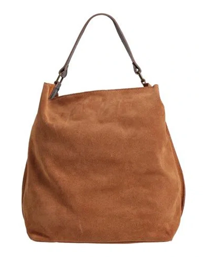 Laura Di Maggio Woman Handbag Tan Size - Leather In Brown