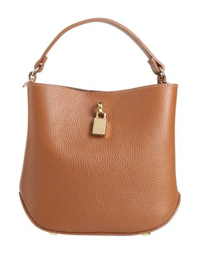 Laura Di Maggio Woman Handbag Tan Size - Leather In Brown