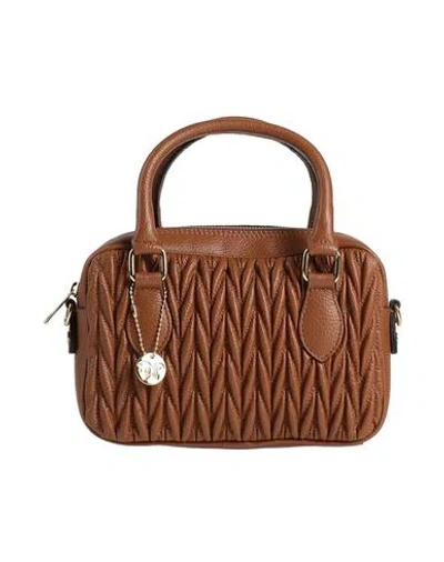 Laura Di Maggio Woman Handbag Tan Size - Leather In Brown