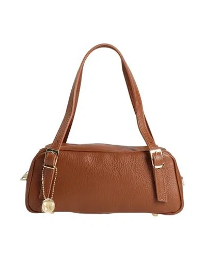 Laura Di Maggio Woman Handbag Tan Size - Leather In Brown