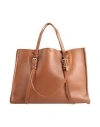 Laura Di Maggio Woman Handbag Tan Size - Leather In Brown