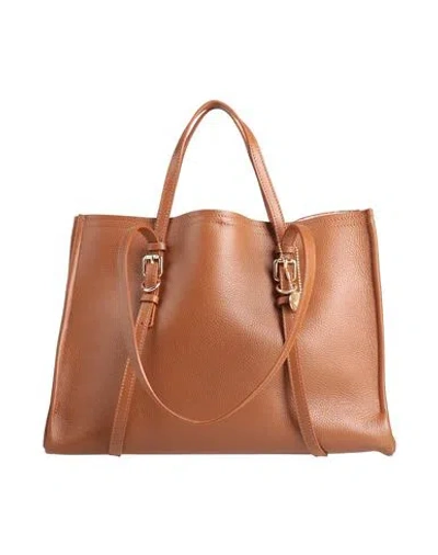 Laura Di Maggio Woman Handbag Tan Size - Leather In Brown