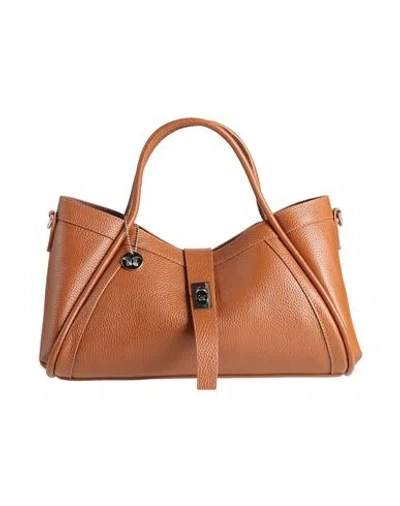 Laura Di Maggio Woman Handbag Tan Size - Leather In Brown