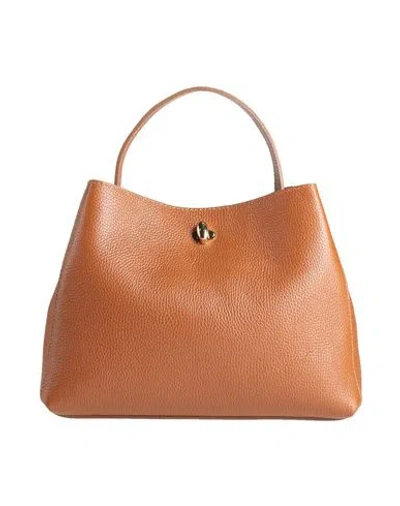 Laura Di Maggio Woman Handbag Tan Size - Leather In Brown