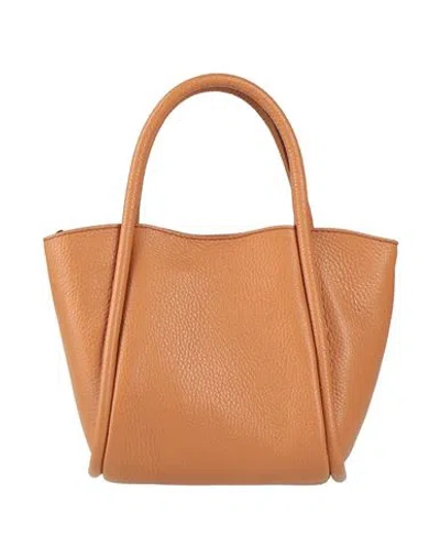 Laura Di Maggio Woman Handbag Tan Size - Leather In Brown