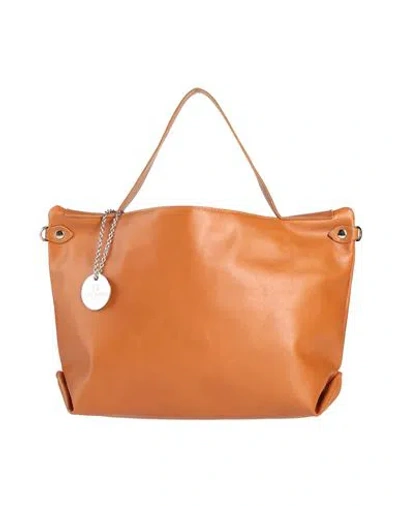 Laura Di Maggio Woman Handbag Tan Size - Calfskin In Orange