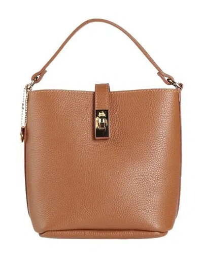 Laura Di Maggio Woman Handbag Tan Size - Calfskin In Brown
