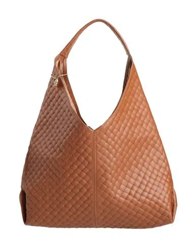 Laura Di Maggio Woman Handbag Tan Size - Leather In Brown