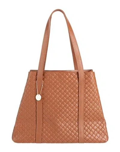 Laura Di Maggio Woman Handbag Tan Size - Leather In Brown