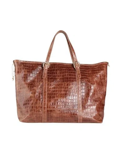 Laura Di Maggio Woman Handbag Tan Size - Leather In Brown