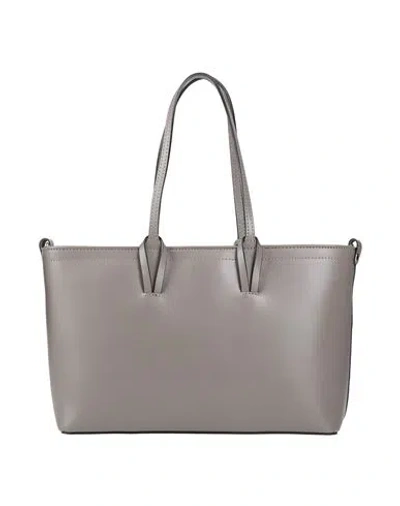 Laura Di Maggio Woman Handbag Taupe Size - Leather In Grey