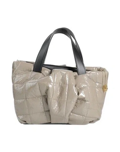 Laura Di Maggio Woman Handbag Taupe Size - Leather In Gray