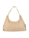 Laura Di Maggio Woman Shoulder Bag Beige Size - Leather