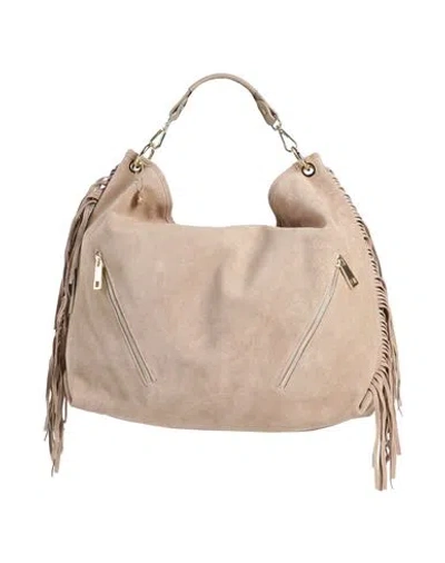 Laura Di Maggio Woman Shoulder Bag Beige Size - Leather