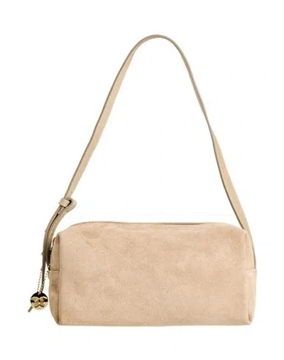 Laura Di Maggio Woman Shoulder Bag Beige Size - Leather In Sand