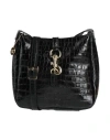 Laura Di Maggio Woman Shoulder Bag Black Size - Leather In Black