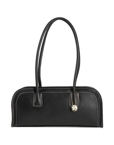 Laura Di Maggio Woman Shoulder Bag Black Size - Leather